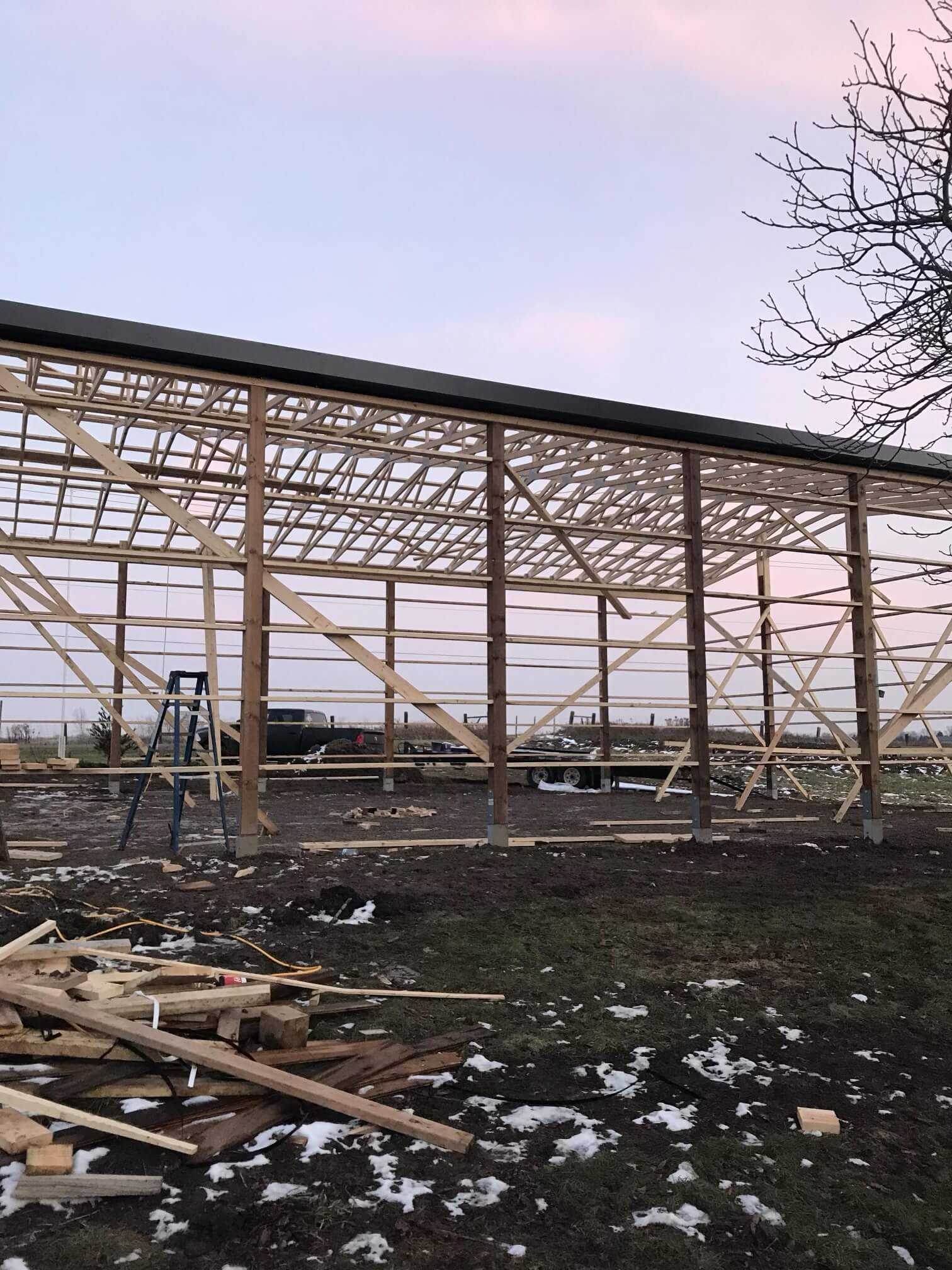 Commercial Building Frame Side