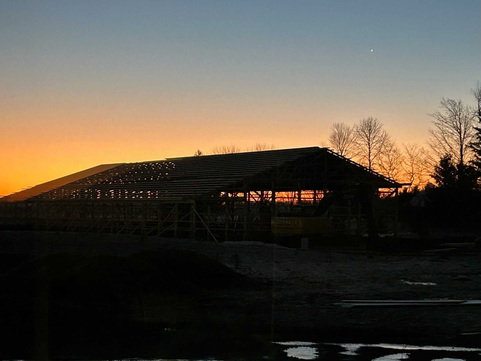 Pole Barn Building Frame Side